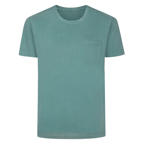 Bigdude Garment Dyed T-Shirt Green Tall