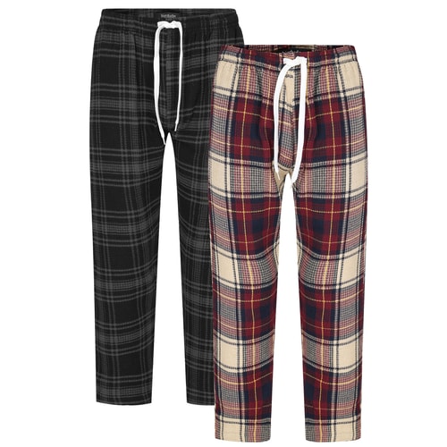 Bigdude Woven Waffle PJ Pants Twin Pack Red