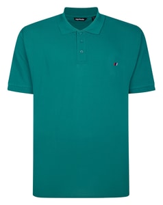 Bigdude Embroidered Logo Polo Shirt Teal Tall