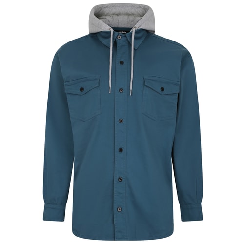 Bigdude Overshirt With Hood Petrol