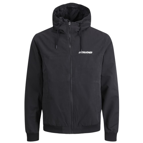 Jack & Jones Hooded Bomber Jacket Black