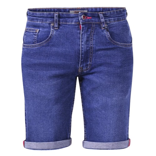 D555 Davidson Stretch Denim Shorts Dark Blue