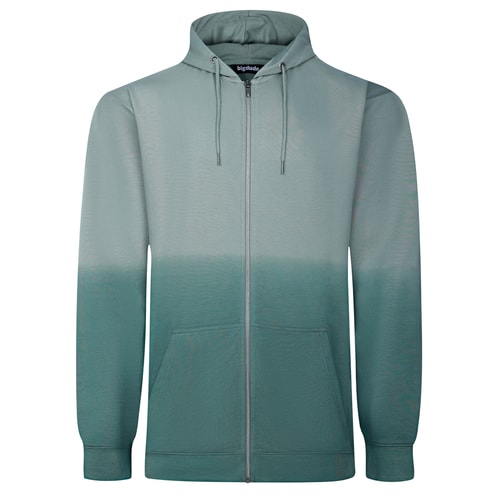 Bigdude Ombre Zip Hoody Green