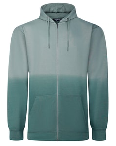 Bigdude Ombre Zip Hoody Green