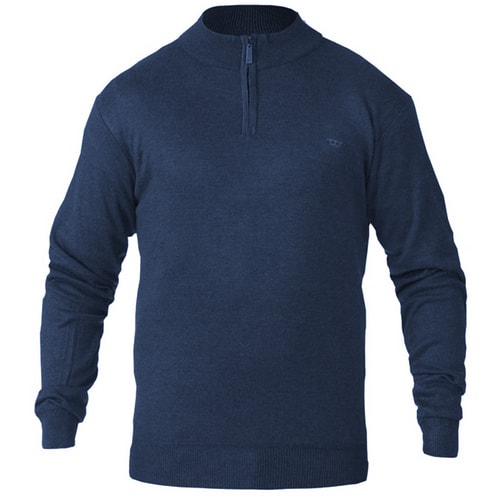D555 Chuck Plain Zip Sweater Navy