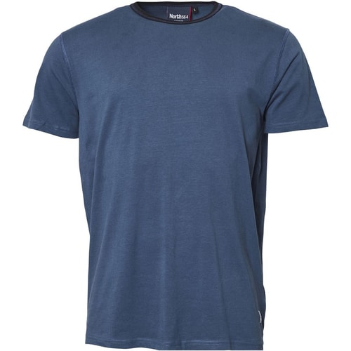 Replika Contrast Collar T-Shirt Blue Tall