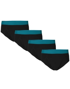 Bigdude 4 Pack Stretch Brief Black