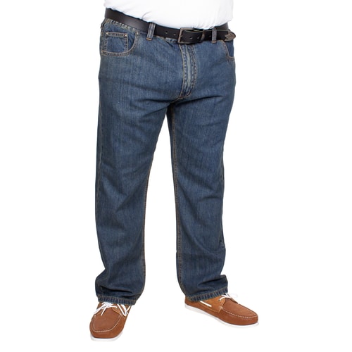 Bigdude Elasticated Waist Jeans Tint Wash