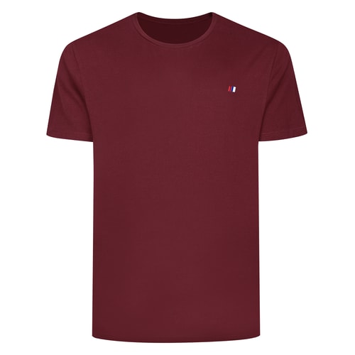 Bigdude Embroidered Logo T-Shirt Burgundy Tall