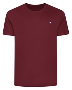 Bigdude Embroidered Logo T-Shirt Burgundy Tall