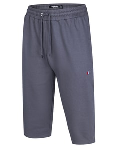 Bigdude 3/4 Length Joggers With Logo Charcoal