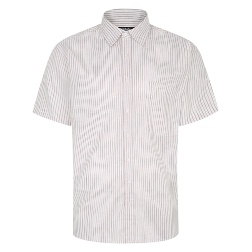 Bigdude Lightweight Summer Short Sleeve Shirt Brown