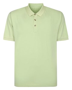 Bigdude Wash Effect Polo Light Green