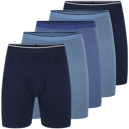 Bigdude 5 Pack Keyhole Boxer Shorts Mixed