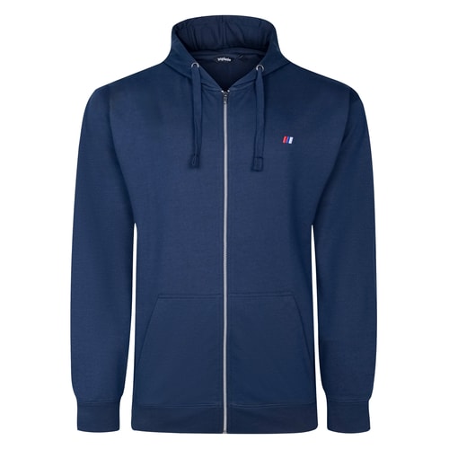 Bigdude Super Lightweight Full Zip Hoody With Logo Navy