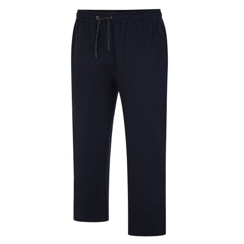 Bigdude Open Hem Joggers with Zip Navy