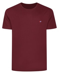Bigdude Embroidered Logo T-Shirt Burgundy Tall