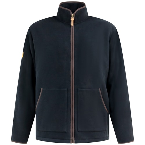 D555 Louth Zip Through Micro Fleece Jacket Black  