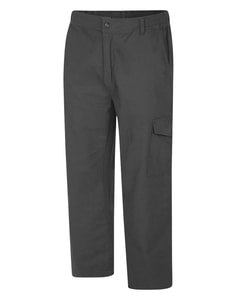 Bigdude Elasticated Waist Cargo Trousers Charcoal
