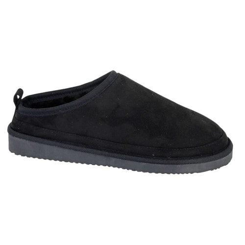 Sleepers Microsuede Mule Slippers Black