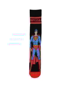 Official Superman 1 Pack Socks Red