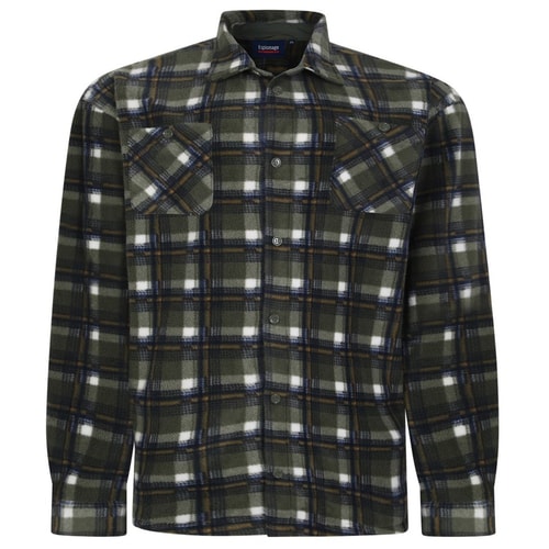 Espionage Long Sleeve Fleece Overshirt Olive