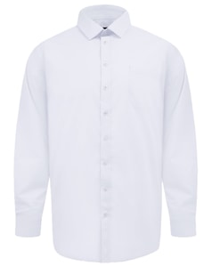 D555 Oliver Long Sleeve Stretch Shirt White