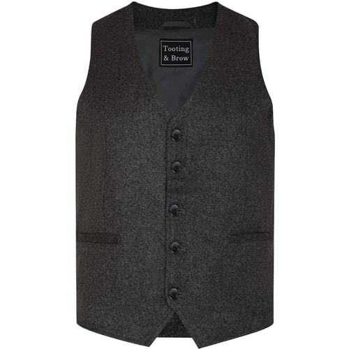 Tooting & Brow Baggio Waistcoat Charcoal