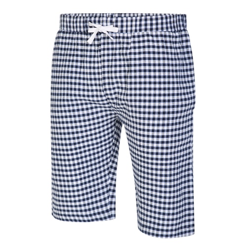 Bigdude Woven Modern Check Pyjama Shorts Blue/Black