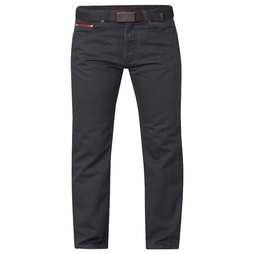 Duke Charcoal Bedford Corduroy with Belt