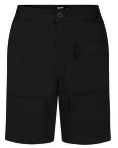 Bigdude Elasticated Waist Stretch Utility Shorts Black
