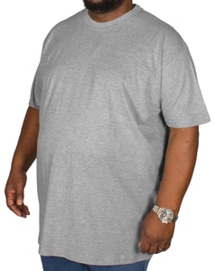 Bigdude Plain Crew Neck T-Shirt Grey Tall