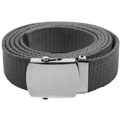 Eddie Woven Canvas Belt Charcoal