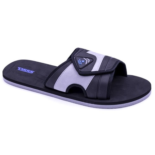 D555 Slider With Velcro Strap Black