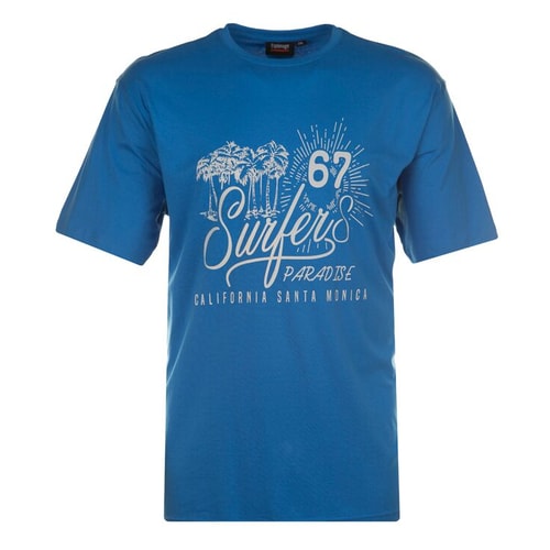 Espionage Surfers 67 Printed T-Shirt Blue