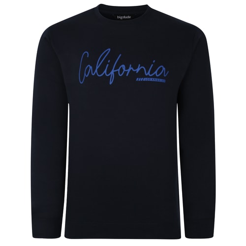 Bigdude California Print Jumper Navy