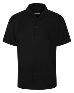 Bigdude Relaxed Short Sleeve Summer Shirt Black