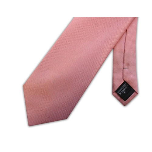 Knightsbridge Extra Long Micro Grid Tie Soft Pink