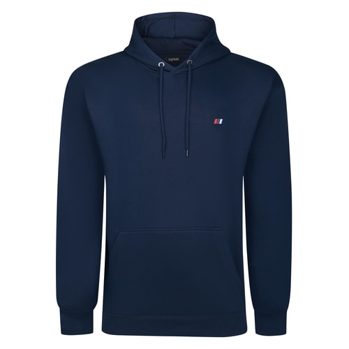 Bigdude Plain Hoody With Logo Navy