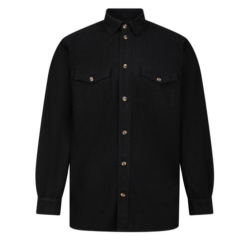 Bigdude Denim Shirt Black