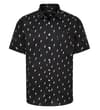 Lightning Cotton Short Sleeve Shirt Black Tall