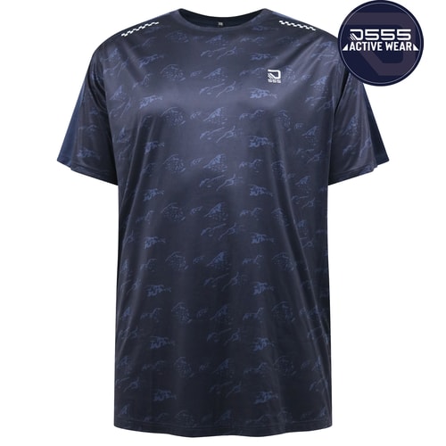 D555 Solihull Dry Wear Stretch T-Shirt Navy