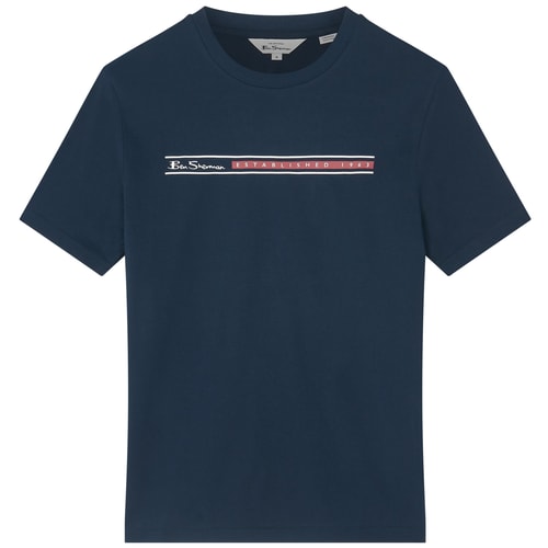 Ben Sherman Core Stripe Tee Navy