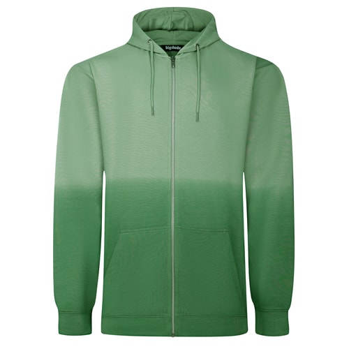 Bigdude Ombre Zip Hoody Green