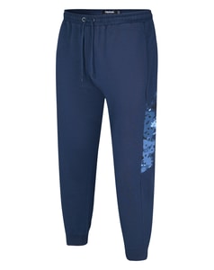 Bigdude Camo Side Panel Joggers Navy/Blue Camo