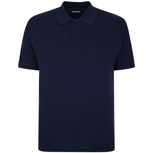 Bigdude Plain Polo Shirt- Navy