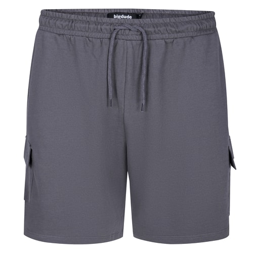 Bigdude Cargo Loopback Shorts Charcoal