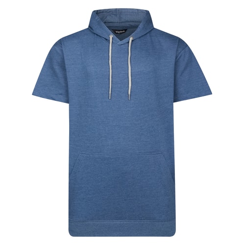 Bigdude Short Sleeve Hoody Dark Denim Marl