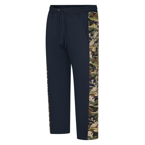 Bigdude Leaf Camo Print Joggers Navy/Camo