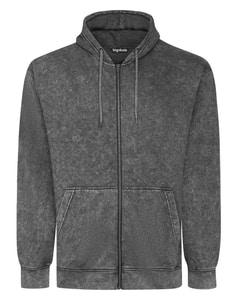 Bigdude Acid Wash Hoodie Black Tall